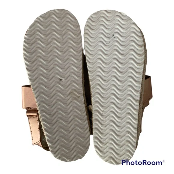 Pierre Dumas Rose Gold Flatform Wedge Sandals - Picture 5 of 5